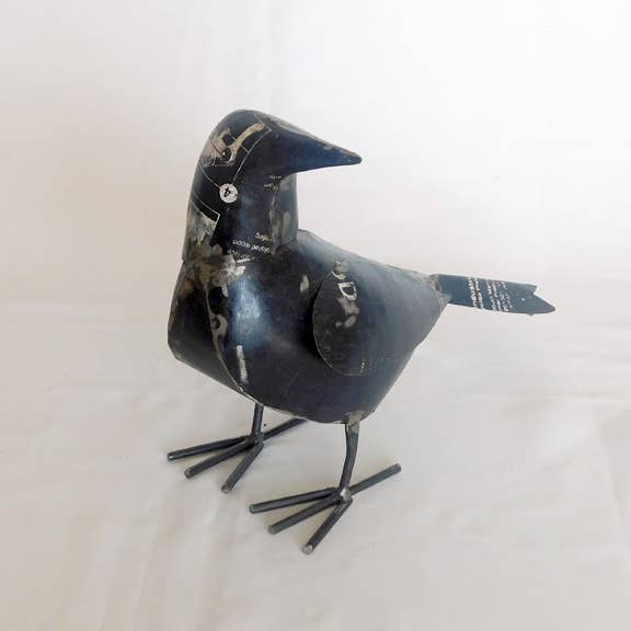 Raven • Recycled Metal Animals