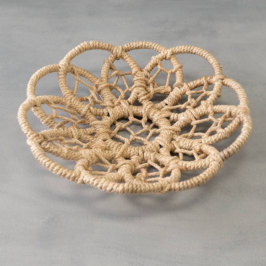 Light Jute Flower Basket