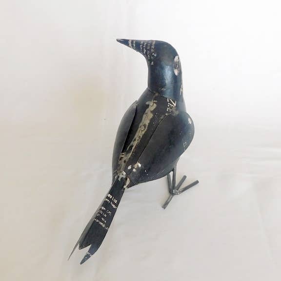 Raven • Recycled Metal Animals