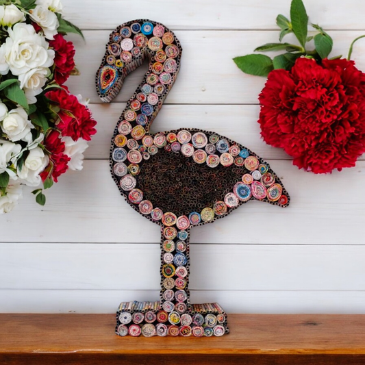 Flamingo Figure • Recycled Paper Collectables