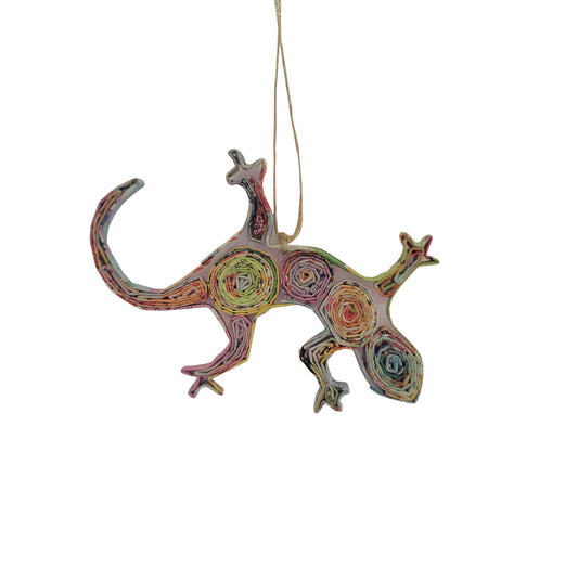 Lizard Ornament - Recycled Paper