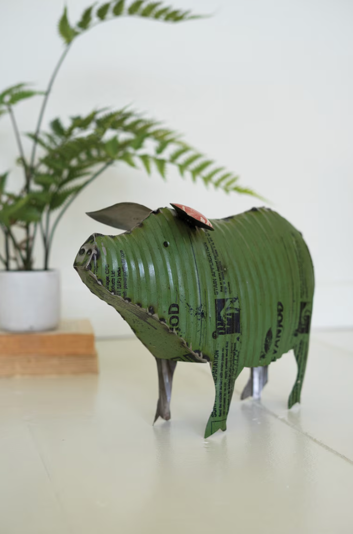 "Toby" reclaimed iron pig