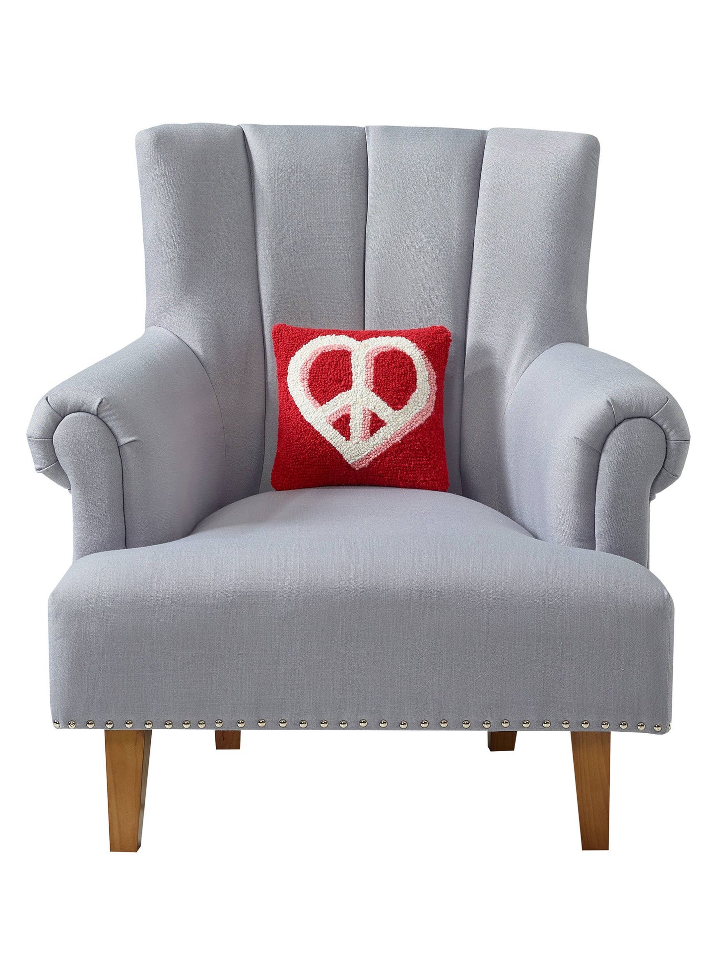 Heart & Peace Sign Hook throw pillow • throw pillow• hook throw pillow