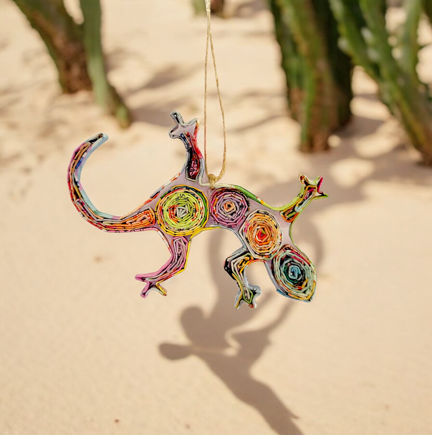 Lizard Ornament - Recycled Paper