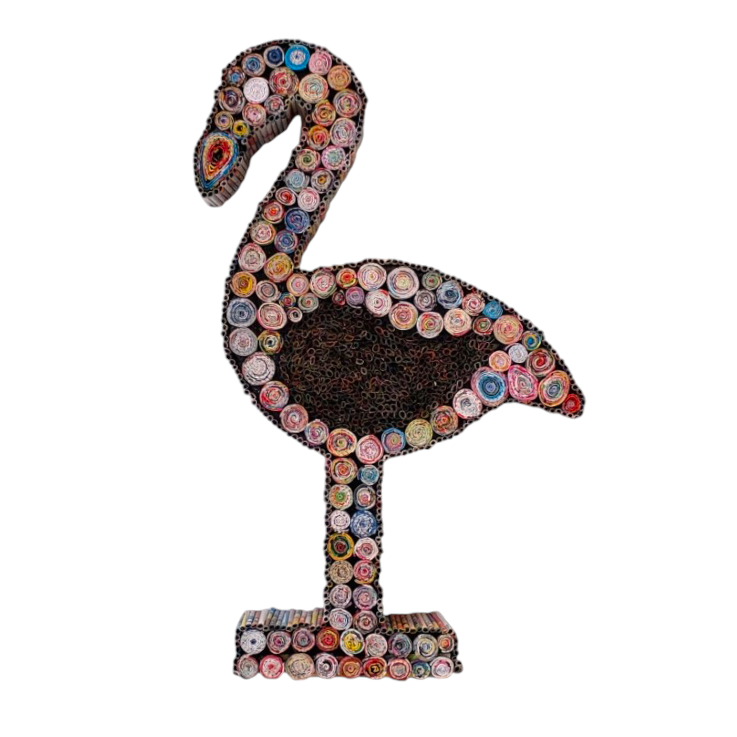 Flamingo Figure • Recycled Paper Collectables