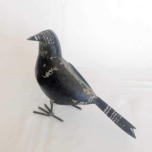 Raven • Recycled Metal Animals