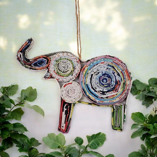 Elephant Ornament - Recycled Paper