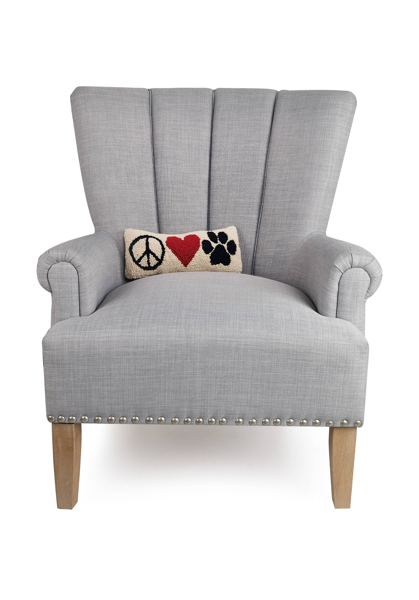 Peace Heart Paw Hook Pillow