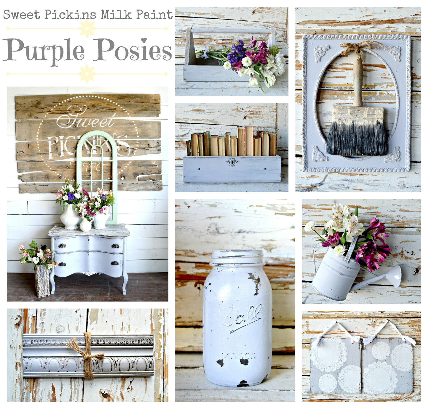 Purlple Posies Sweet Pickins Milk Paint