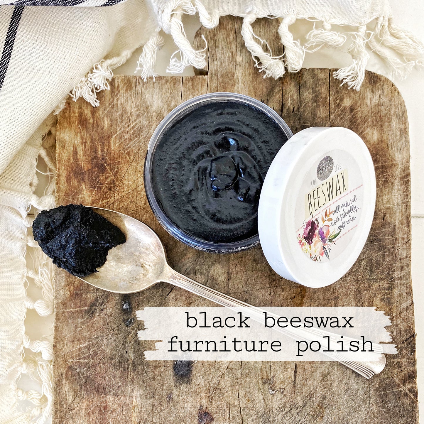 Beeswax Furniture Polish - Black